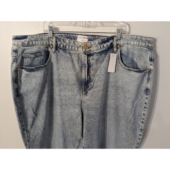 Lane Bryant Relaxed Straight Signature Fit Stonewash Jeans Size 26 Flex Magic - Picture 2 of 13